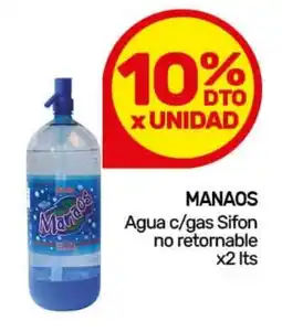 Nini Mayorista Manaos agua c/gas sifon no retornable oferta