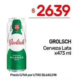 Nini Mayorista Grolsch cerveza lata oferta