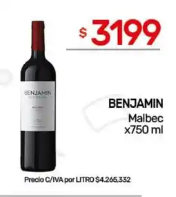 Nini Mayorista Benjamin malbec oferta