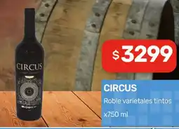Nini Mayorista Circus roble varietales tintos oferta