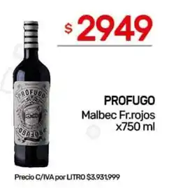 Nini Mayorista Profugo malbec fr.rojos oferta