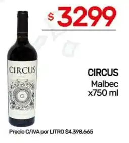 Nini Mayorista Circus malbec oferta