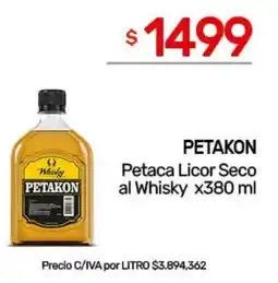 Nini Mayorista Petakon petaca licor seco al whisky oferta