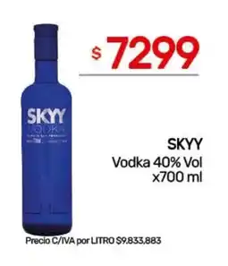 Nini Mayorista Skyy vodka 40% vol oferta