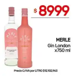 Nini Mayorista Merle gin london oferta