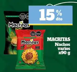 Nini Mayorista Macritas nachos varios oferta