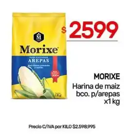 Nini Mayorista Morixe harina de maiz bco. p/arepas oferta