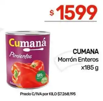 Nini Mayorista Cumana morrón enteros oferta