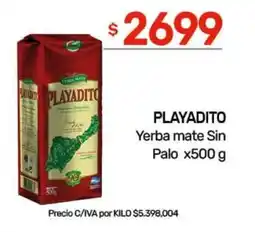 Nini Mayorista Playadito yerba mate sin palo oferta