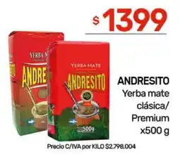 Nini Mayorista Andresito yerba mate clásica/ premium oferta
