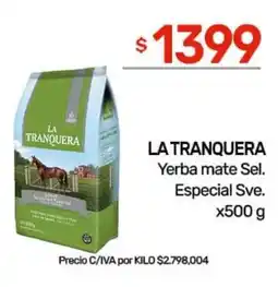 Nini Mayorista La tranquera yerba mate sel. especial sve. oferta