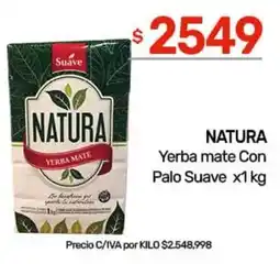 Nini Mayorista Natura yerba mate con palo suave oferta