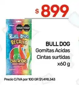 Nini Mayorista Bulldog gomitas acidas cintas surtidas oferta
