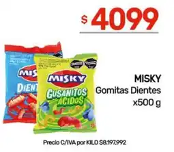 Nini Mayorista Misky gomitas dientes oferta