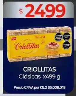 Nini Mayorista Criollitas clásicas oferta