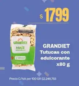 Nini Mayorista Grandiet tutucas con edulcorante oferta