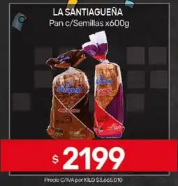 Nini Mayorista La santiagueña pan c/semillas oferta