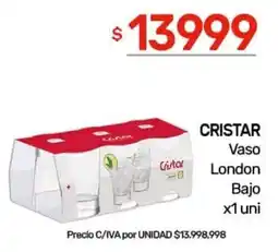 Nini Mayorista Cristar vaso cristar london bajo oferta