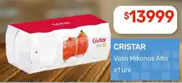 Nini Mayorista Cristar vaso mikonos alto oferta