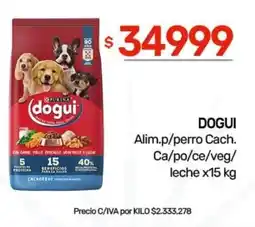 Nini Mayorista Dogui alim.p/perro cach. ca/po/ce/veg/ leche oferta