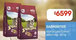 Nini Mayorista Sabrositos alim.p/gato carne/ pollo/veg. oferta