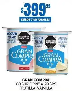 Maxi Ofertas Gran compra - yogur firme x120gr oferta