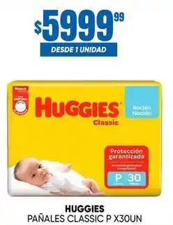 Maxi Ofertas Huggies - pa ilde{n}ales classic p x30un oferta
