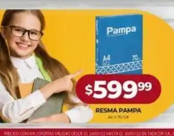 Supermercados Tadicor Resma Pampa oferta