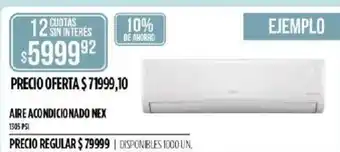 Supermercados Vea Aire Acondicionado Nex oferta