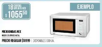 Supermercados Vea Microondas NEX oferta