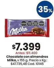 Coto Milka - chocolate con almendras oferta