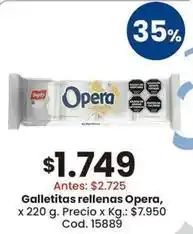Coto Opera - galletitas rellenas oferta