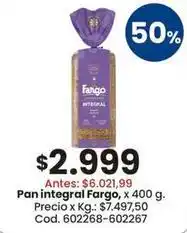 Coto Fargo - pan integral oferta