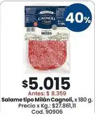 Coto Cagnoli - salame tipo milán oferta