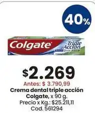Coto Colgate - crema dental triple acción oferta
