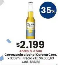 Coto Corona - cerveza sin alcohol cero oferta