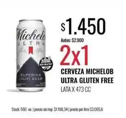 Supermercados Tadicor Ultra - cerveza ultra gluten free lata oferta