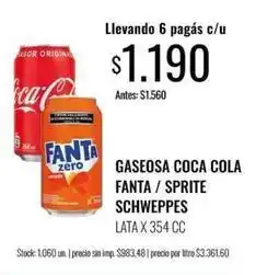Supermercados Tadicor Coca cola - gaseosa oferta