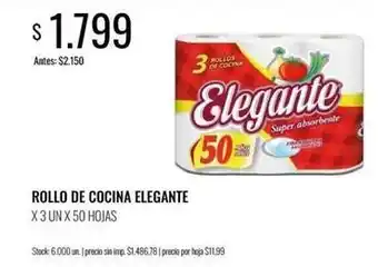 Supermercados Tadicor Elegante - rollo de cocina oferta
