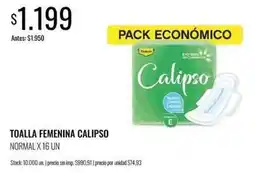 Supermercados Tadicor Calipso - toalla femenina normal oferta