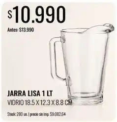 Supermercados Tadicor X$ - jarra lisa 1 lt oferta
