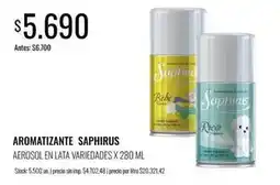 Supermercados Tadicor Saphirus - aromatizante aerosol en lata oferta