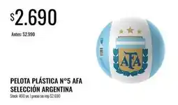 Supermercados Tadicor Pelota plástica n°5 oferta