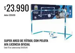 Supermercados Tadicor Super arco de fútbol con pelota oferta