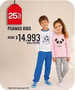 Supermercados Tadicor Pijamas kids oferta
