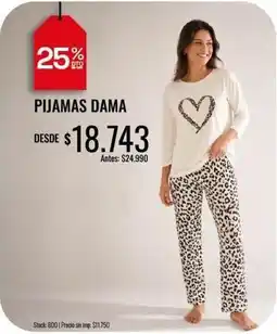 Supermercados Tadicor Pijamas dama oferta