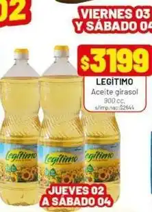 Almacor Legítimo - aceite girasol oferta