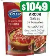 Almacor Arcor - salsas de tomates vs sabores doy pack oferta