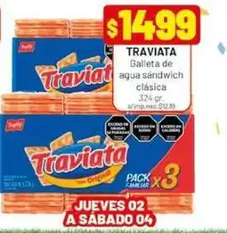 Almacor Traviata - galleta de agua sandwich clásica oferta