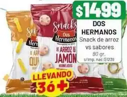Almacor Dos hermanos - snack de arroz vs sabores oferta
